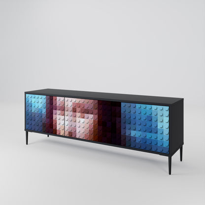 CONSTRUCTIVE ART 3-Door TV Cabinet