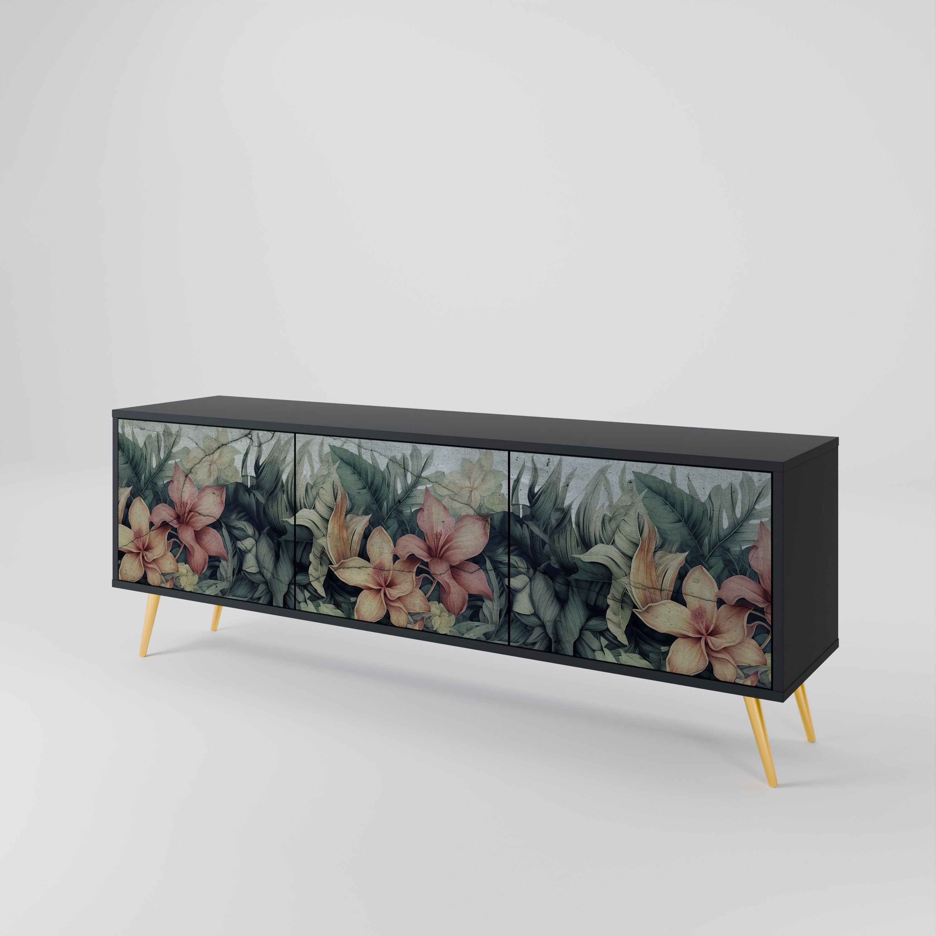 HEAVENLY BLOOM 3-Door TV Cabinet
