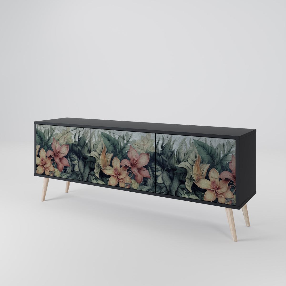 HEAVENLY BLOOM 3-Door TV Cabinet
