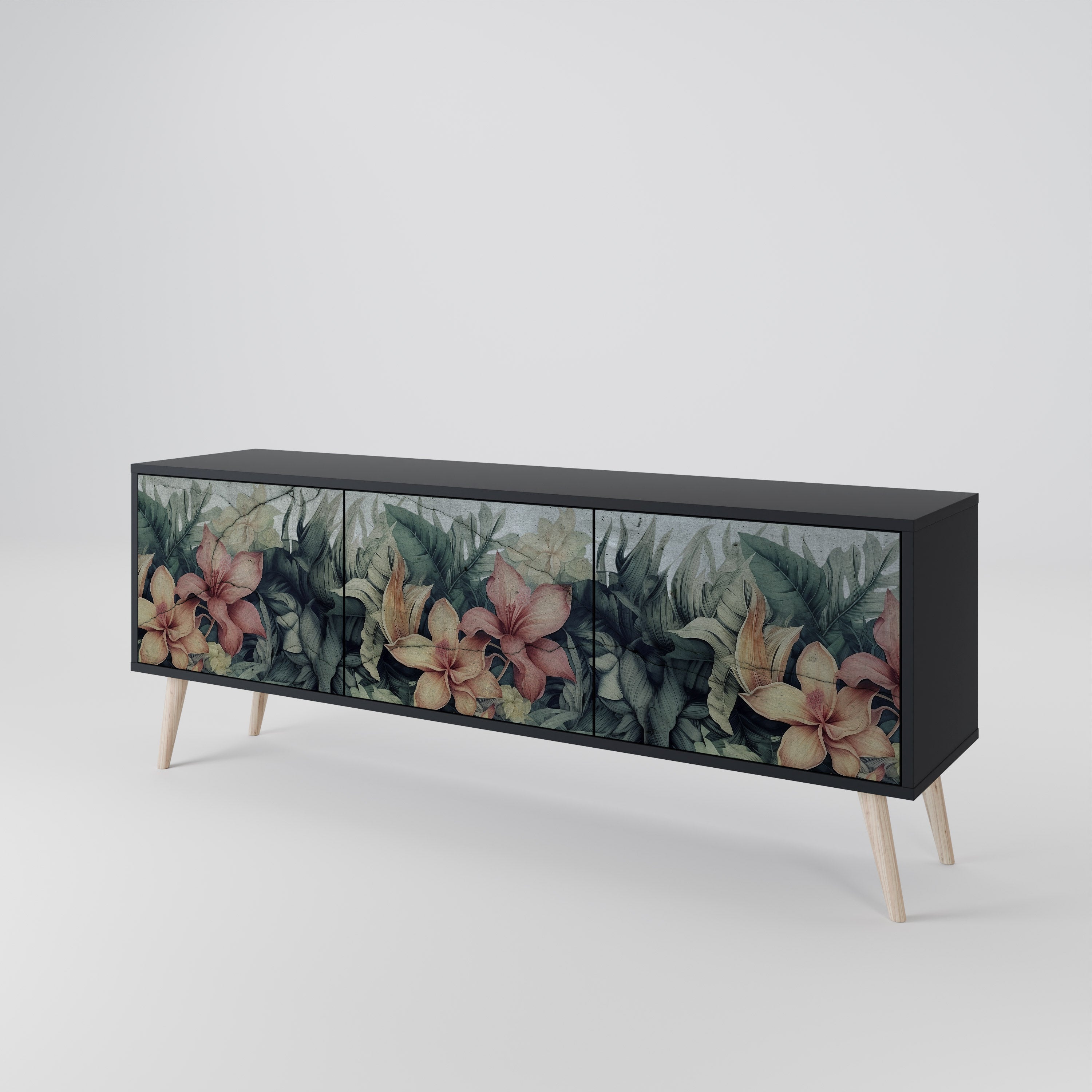HEAVENLY BLOOM 3-Door TV Cabinet
