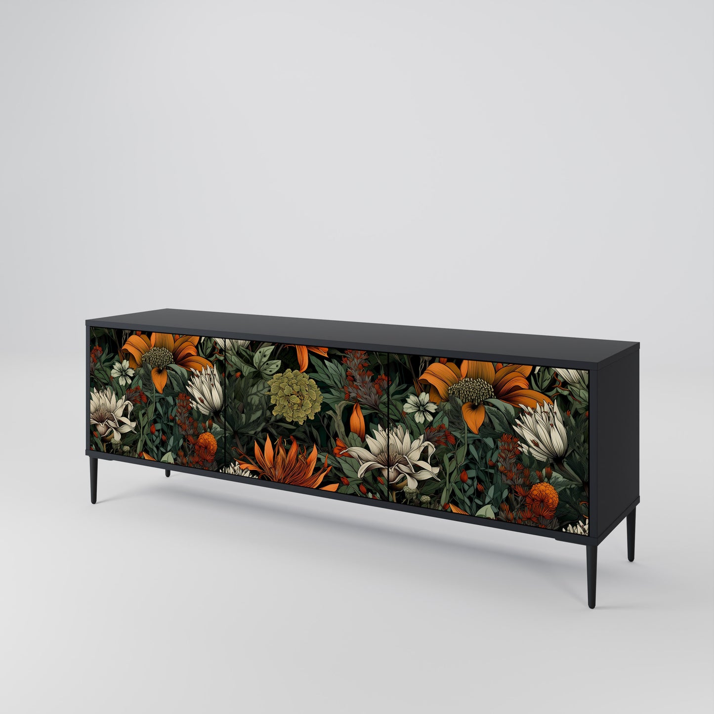 MIDNIGHT SPROUT 3-Door TV Cabinet