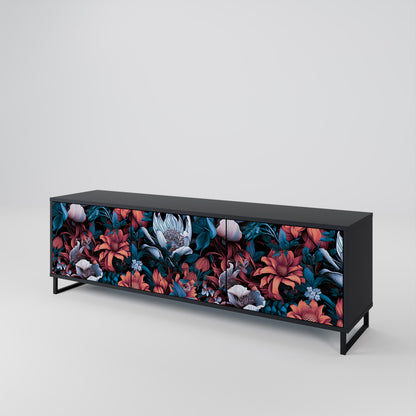ETHEREAL BLOSSOMS 3-Door TV Cabinet