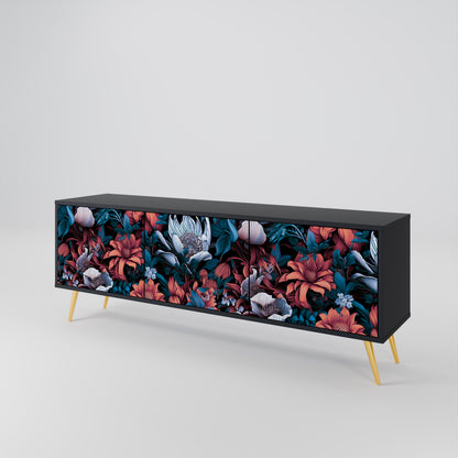ETHEREAL BLOSSOMS 3-Door TV Cabinet