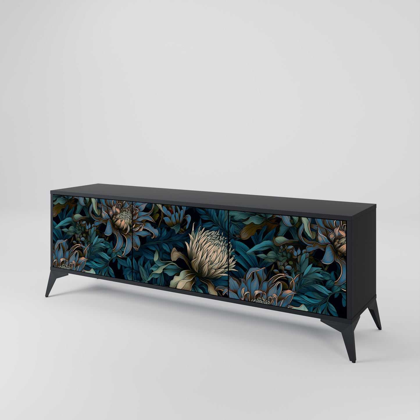 TWILIGHT BLOOM 3-Door TV Cabinet