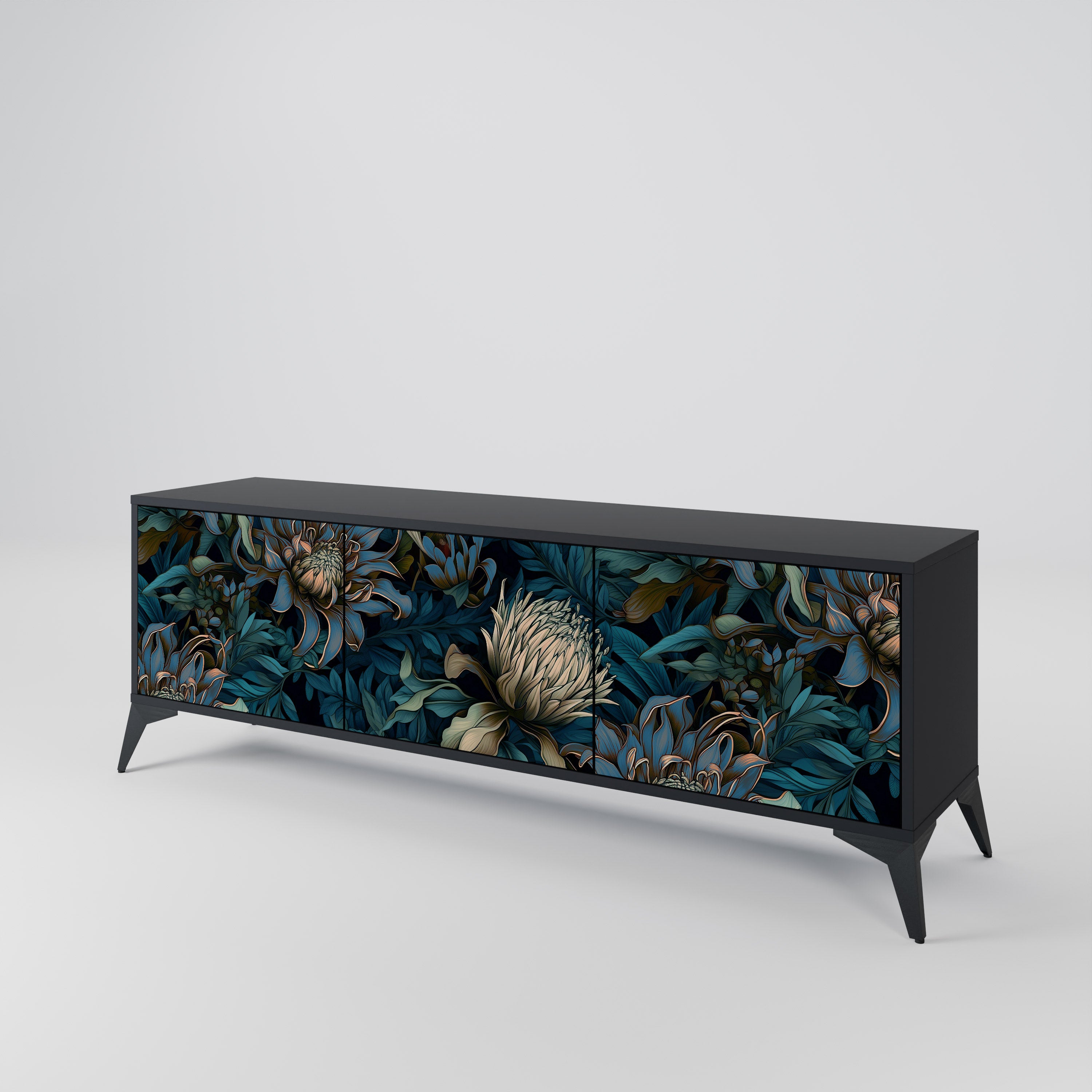 TWILIGHT BLOOM 3-Door TV Cabinet