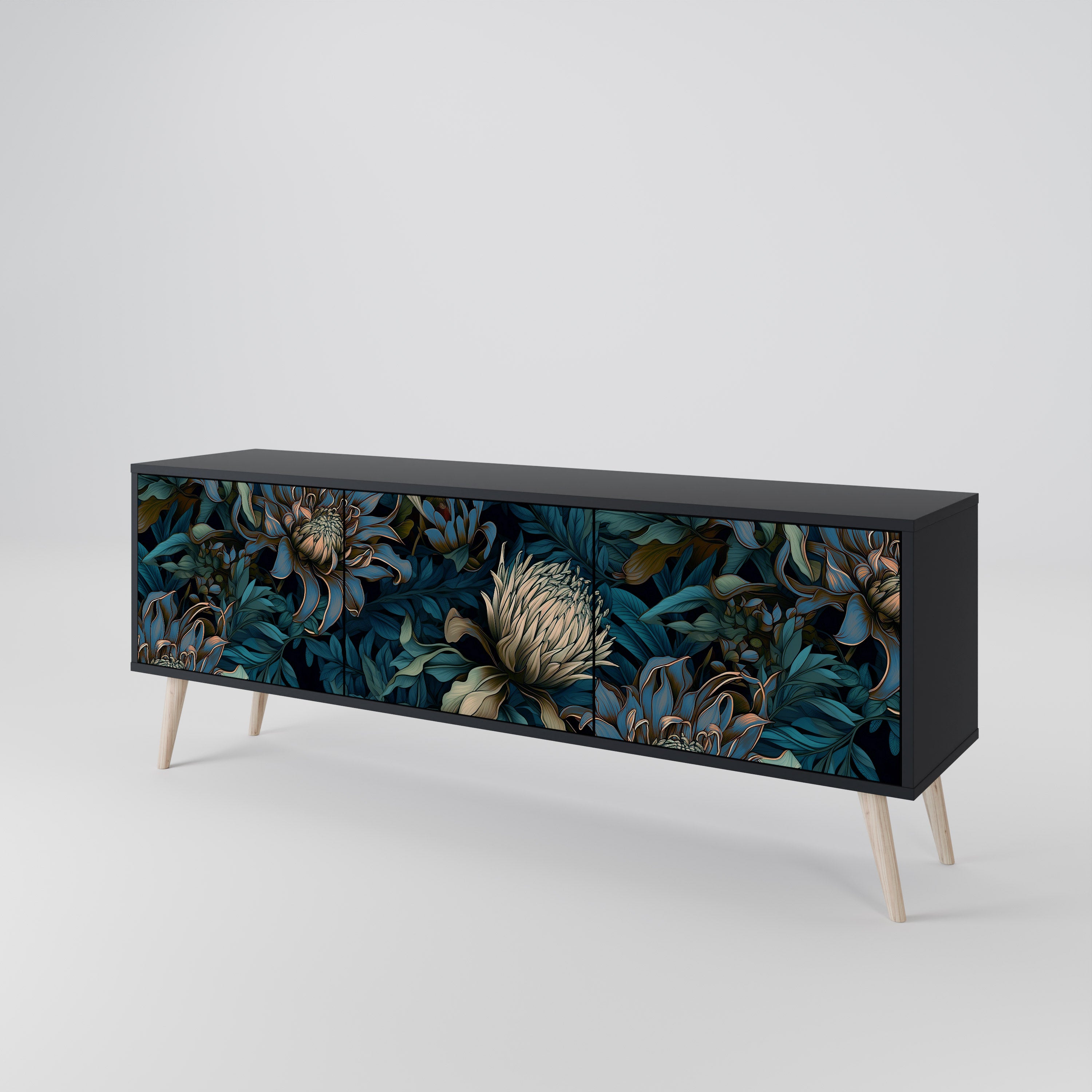 TWILIGHT BLOOM 3-Door TV Cabinet