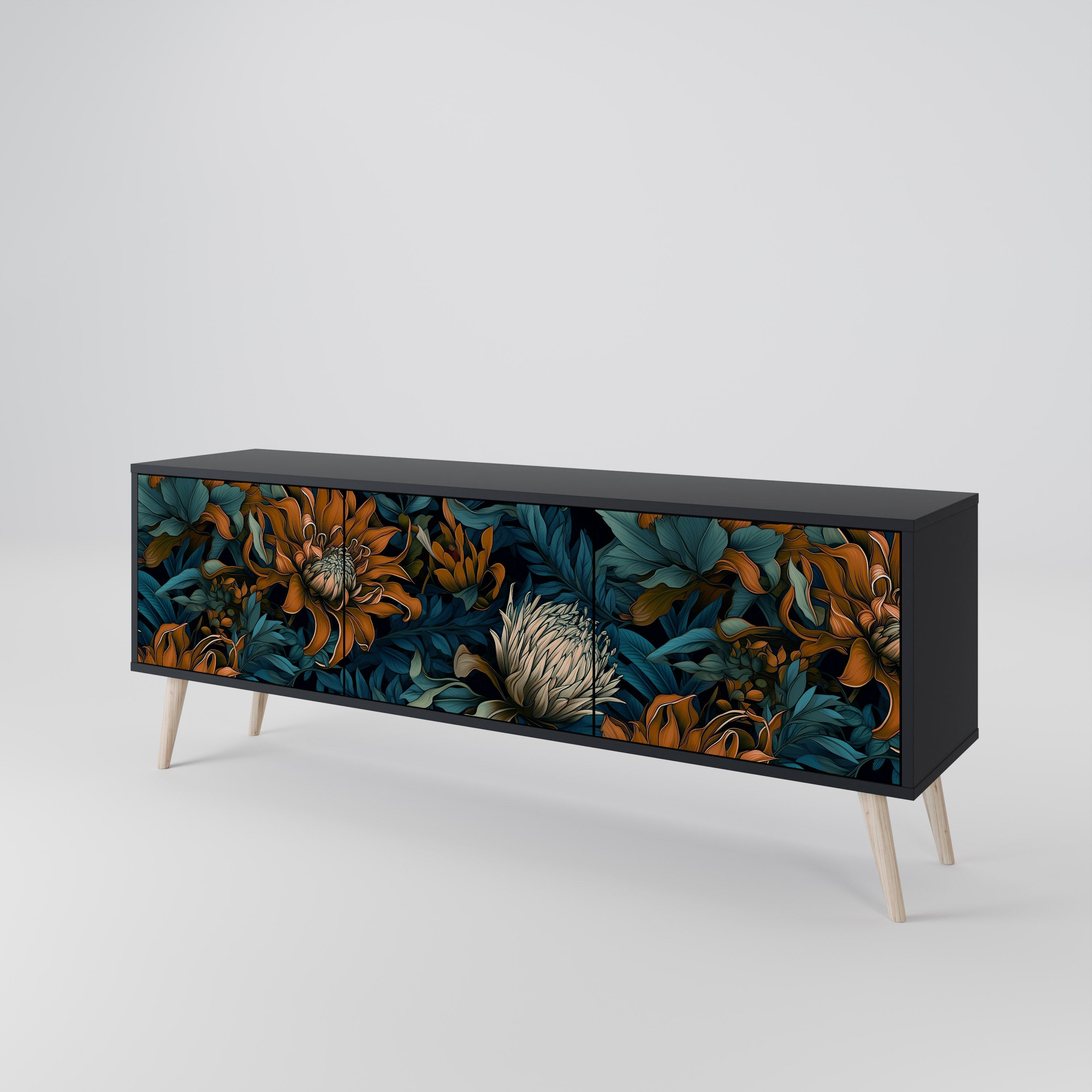 MORNING BLOOM 3-Door TV Cabinet