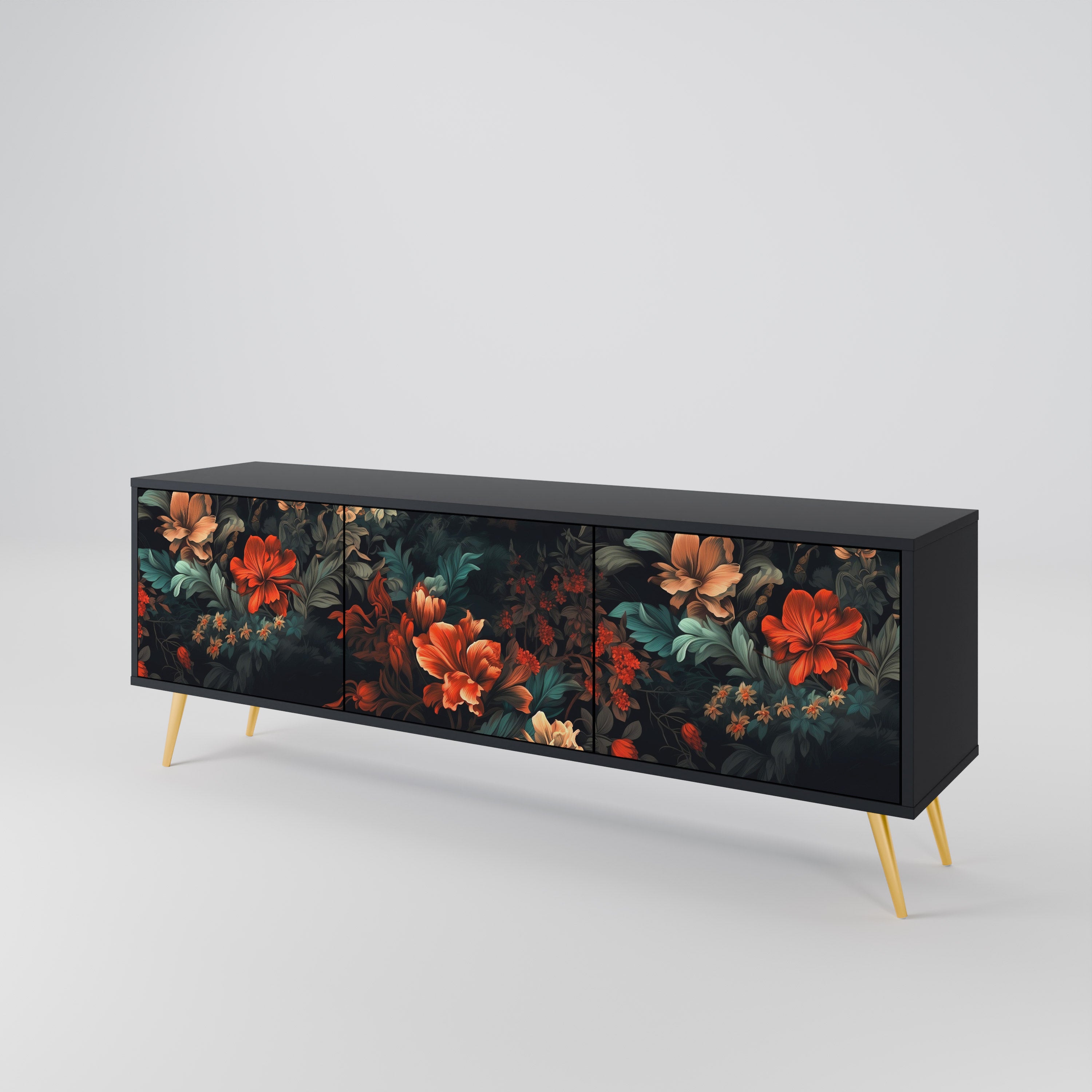 IMAGINARY BLOSSOM 3-Door TV Cabinet