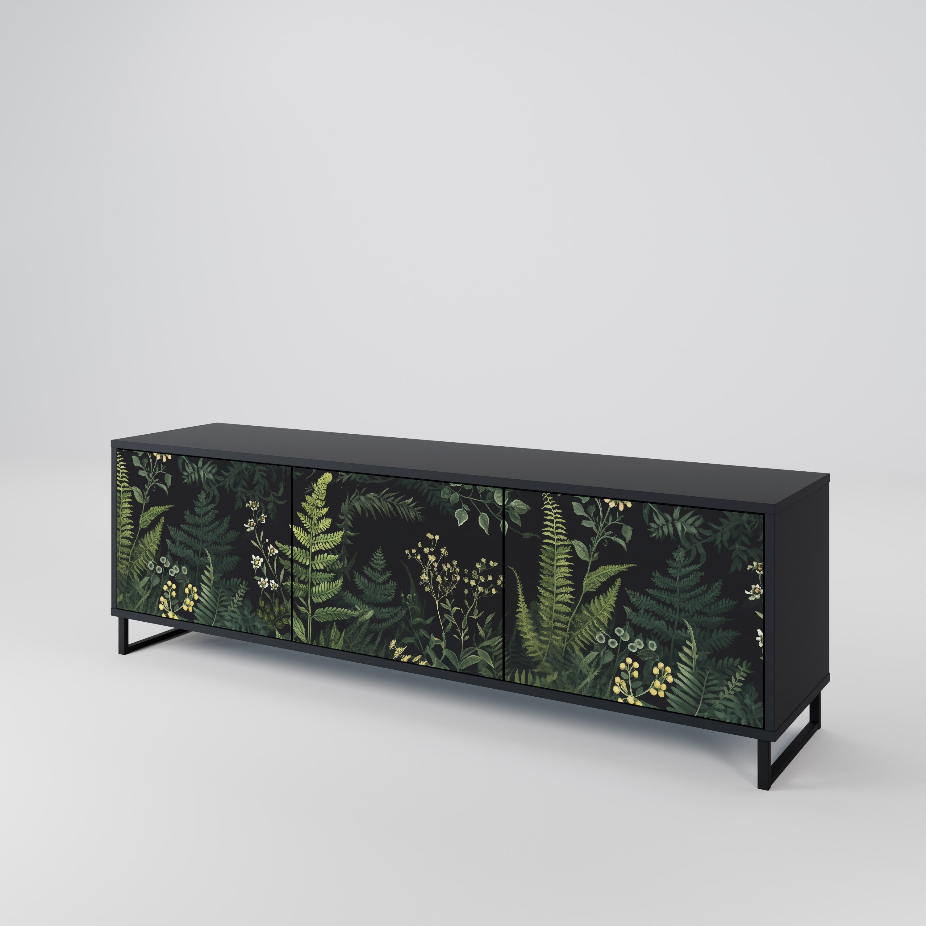 FERN FLOWERS 3-Door TV Cabinet