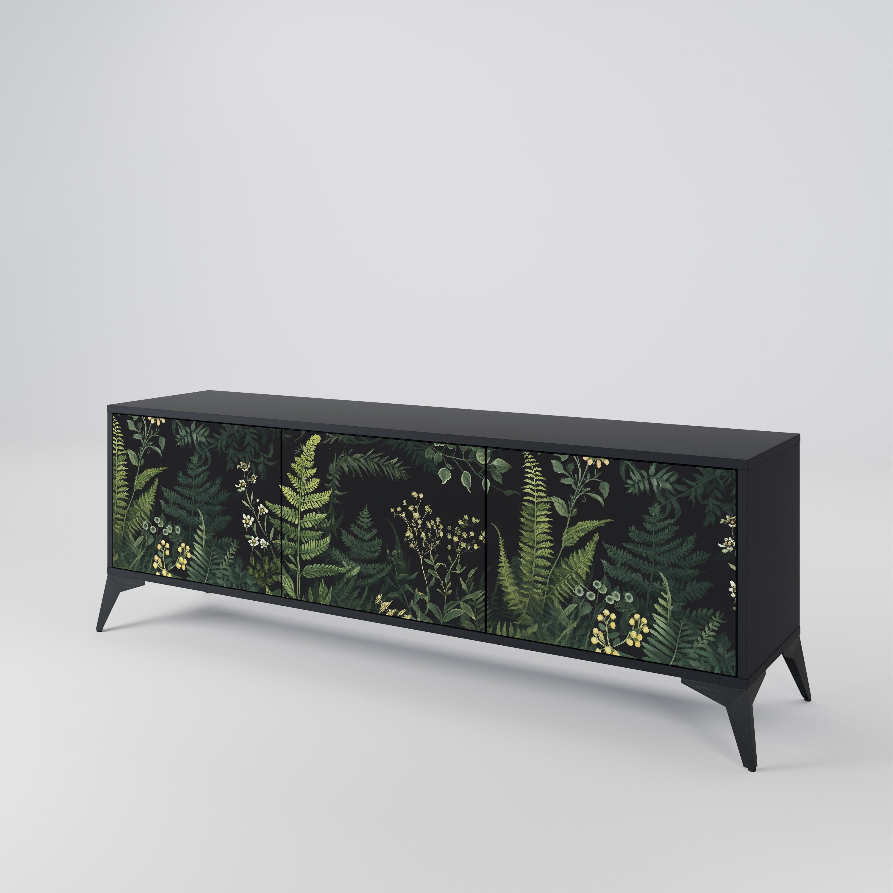 FERN FLOWERS 3-Door TV Cabinet