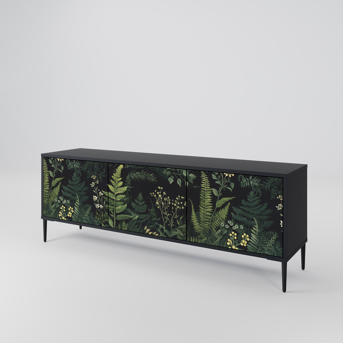 FERN FLOWERS 3-Door TV Cabinet