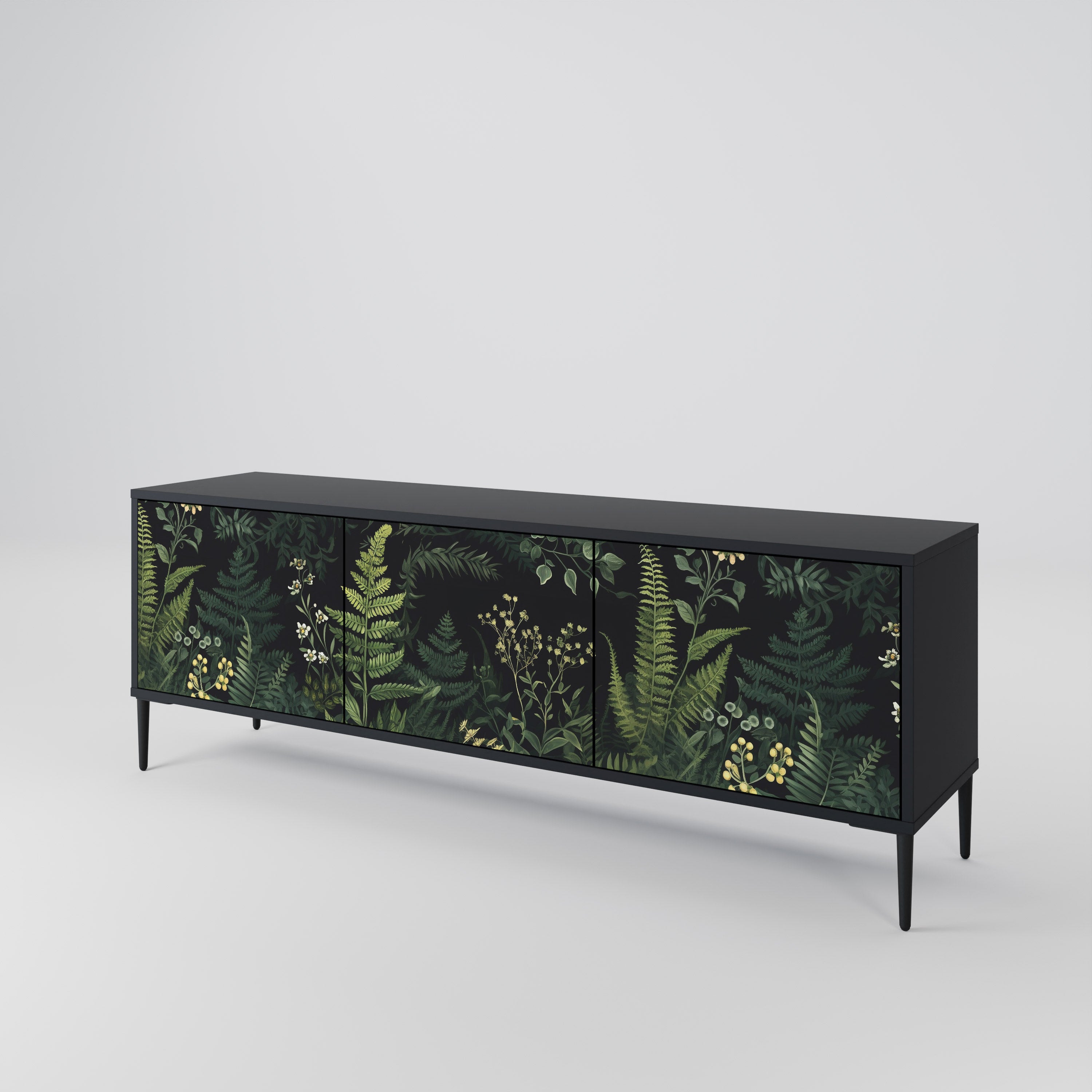 FERN FLOWERS 3-Door TV Cabinet