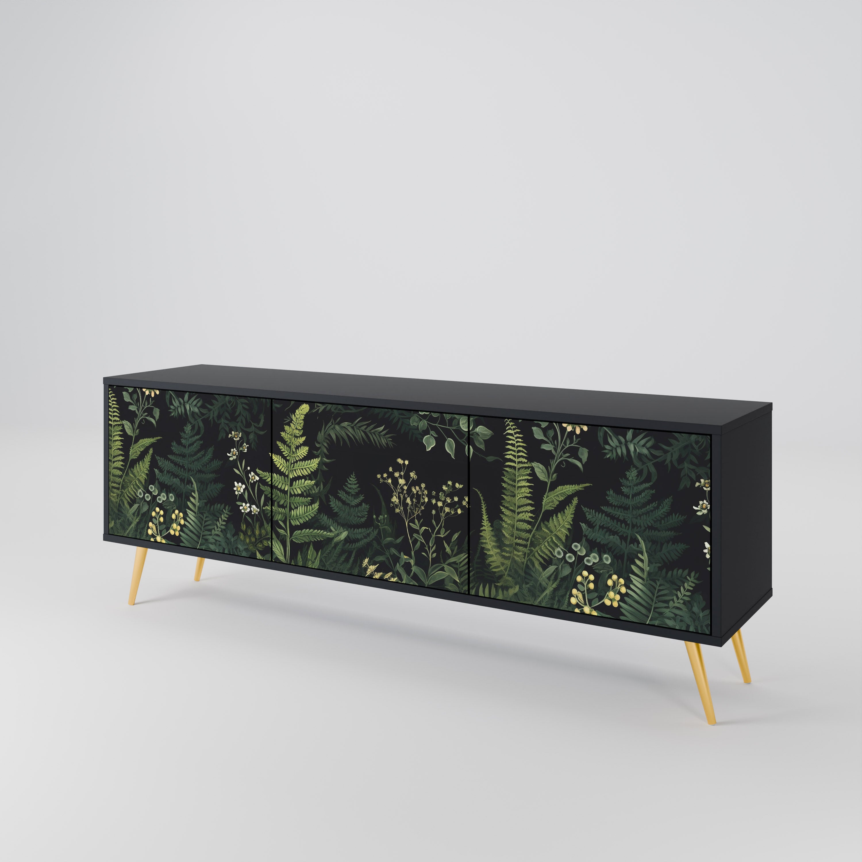FERN FLOWERS 3-Door TV Cabinet