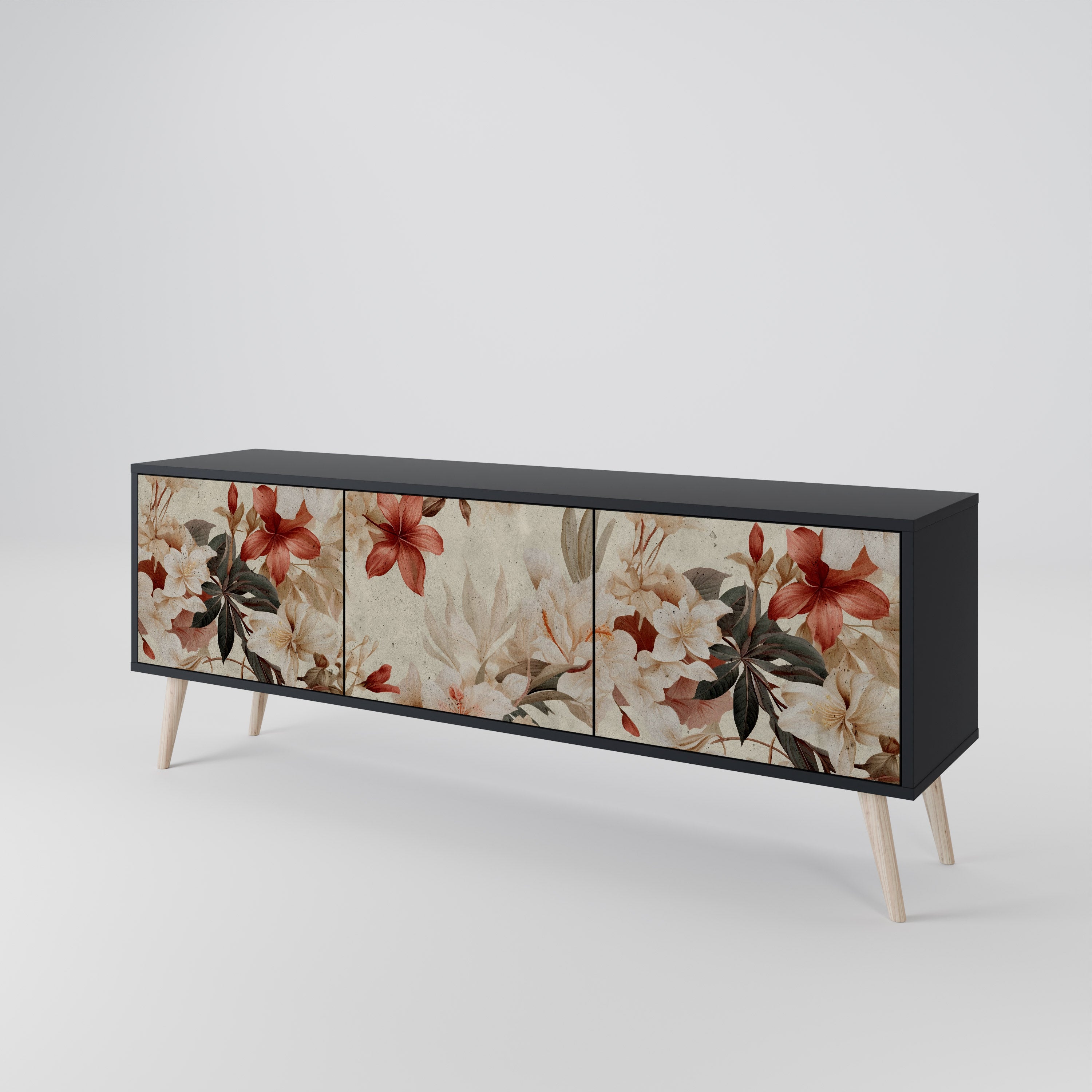 PETAL HARMONY 3-Door TV Cabinet