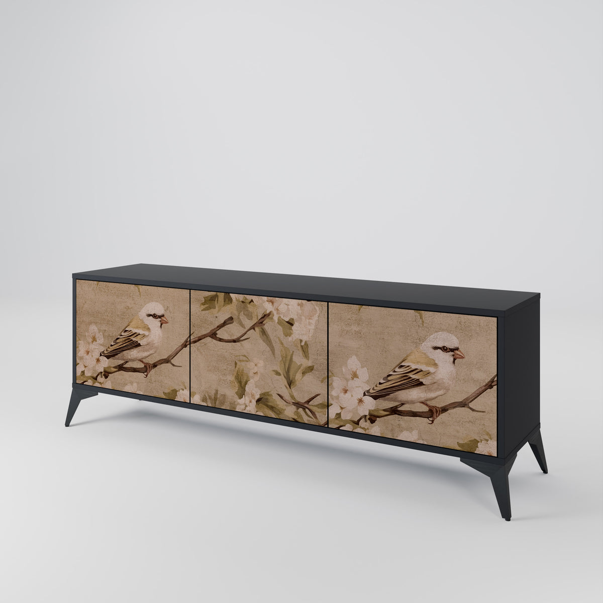 PETAL DISTINGUISH 3-Door TV Cabinet