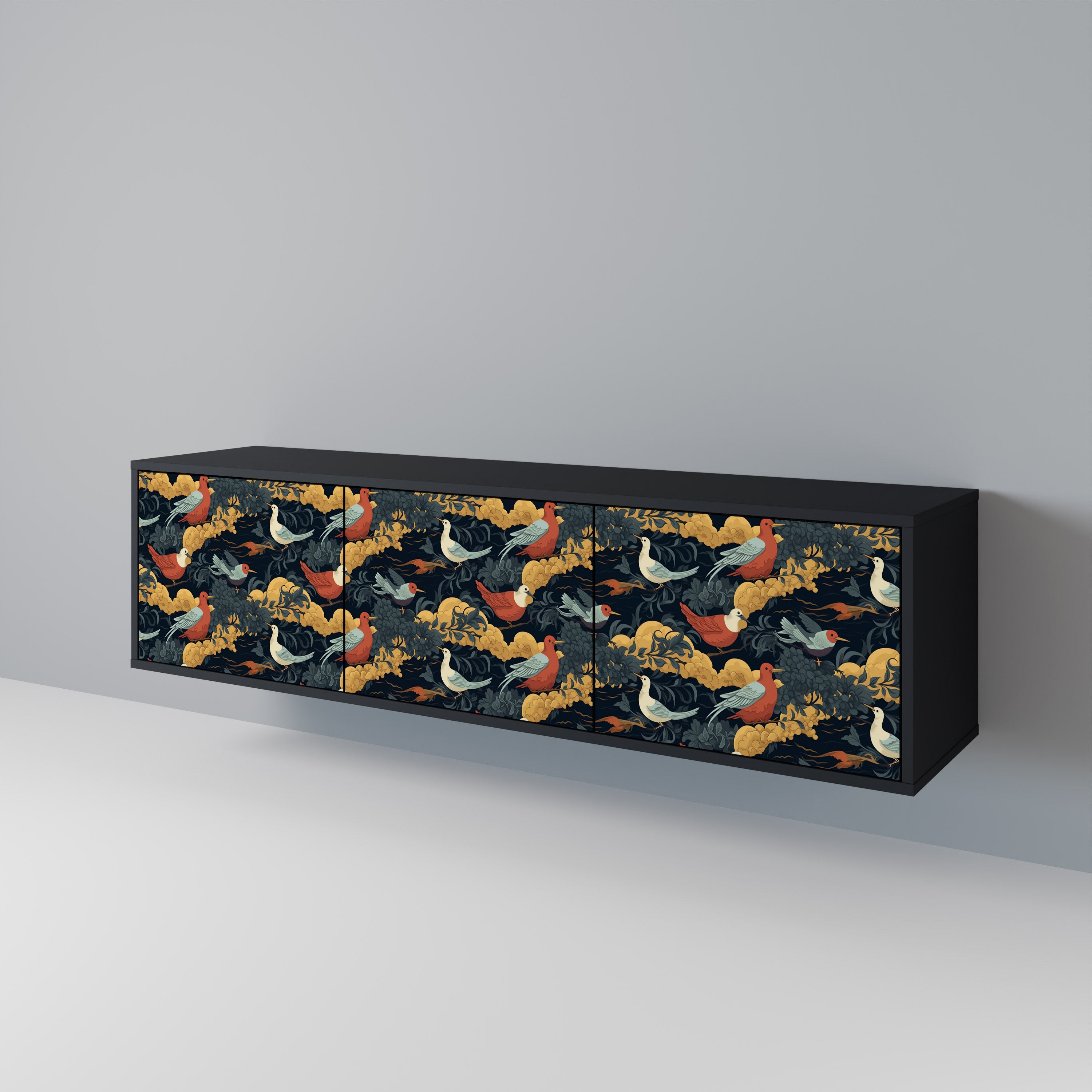 FOWLY DAZE 3-Door TV Cabinet