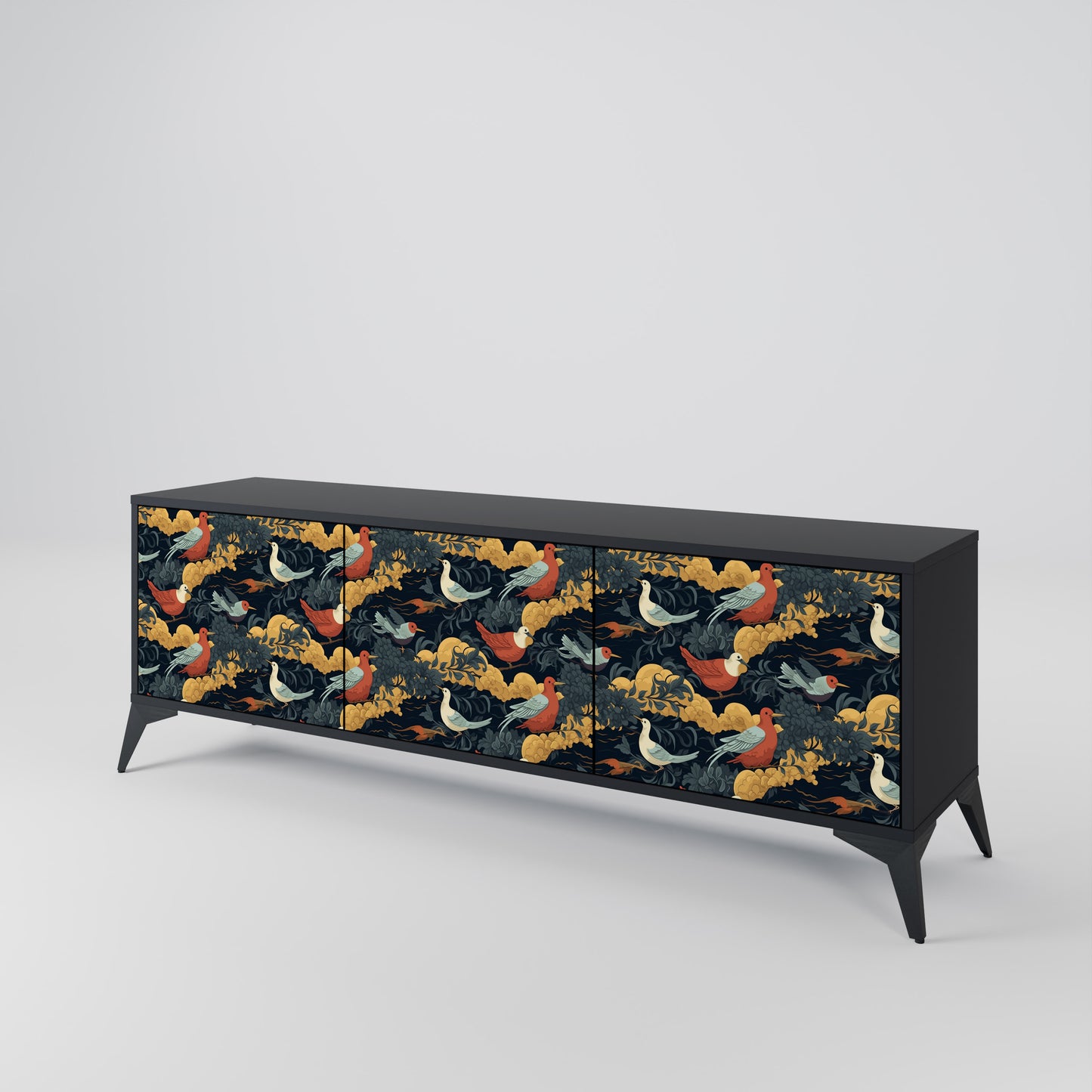 FOWLY DAZE 3-Door TV Cabinet