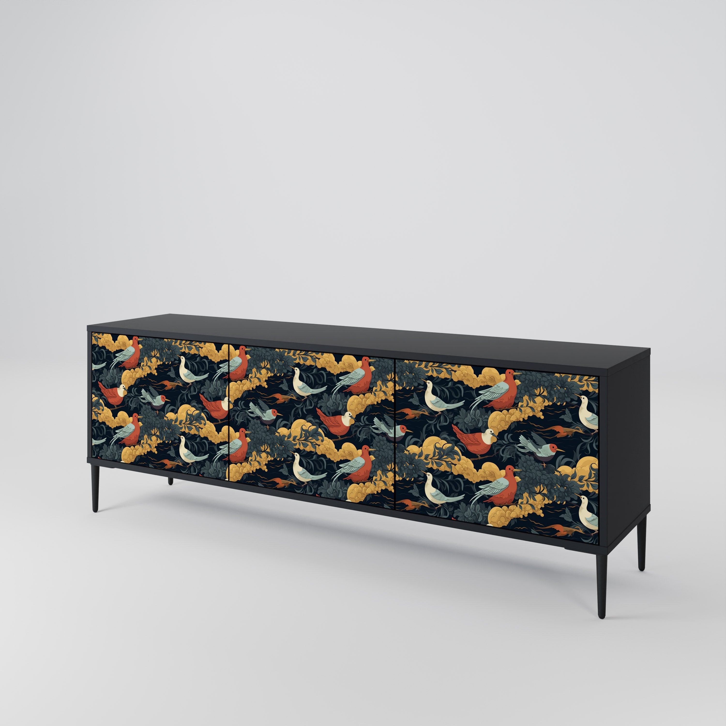 FOWLY DAZE 3-Door TV Cabinet