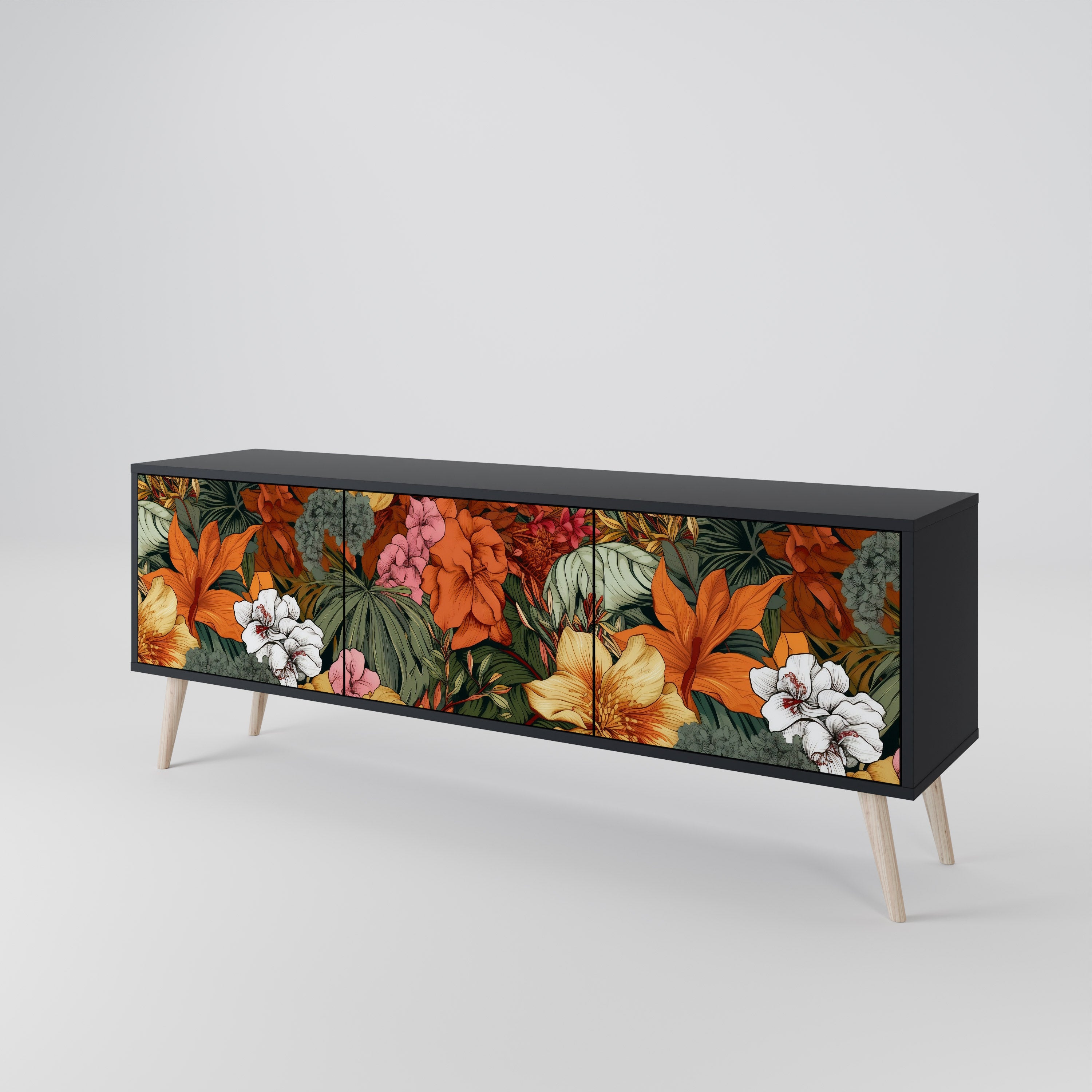 RADIANT FLORA 3-Door TV Cabinet
