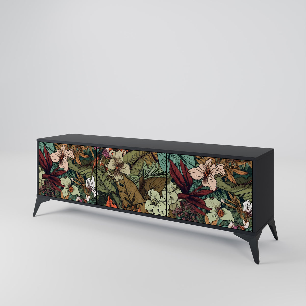 BOTANICAL EMERGENCE 3-Door TV Cabinet