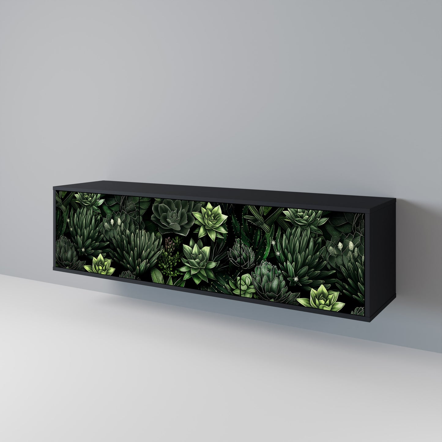 SUCCULENT JUNGLE 3-Door TV Cabinet