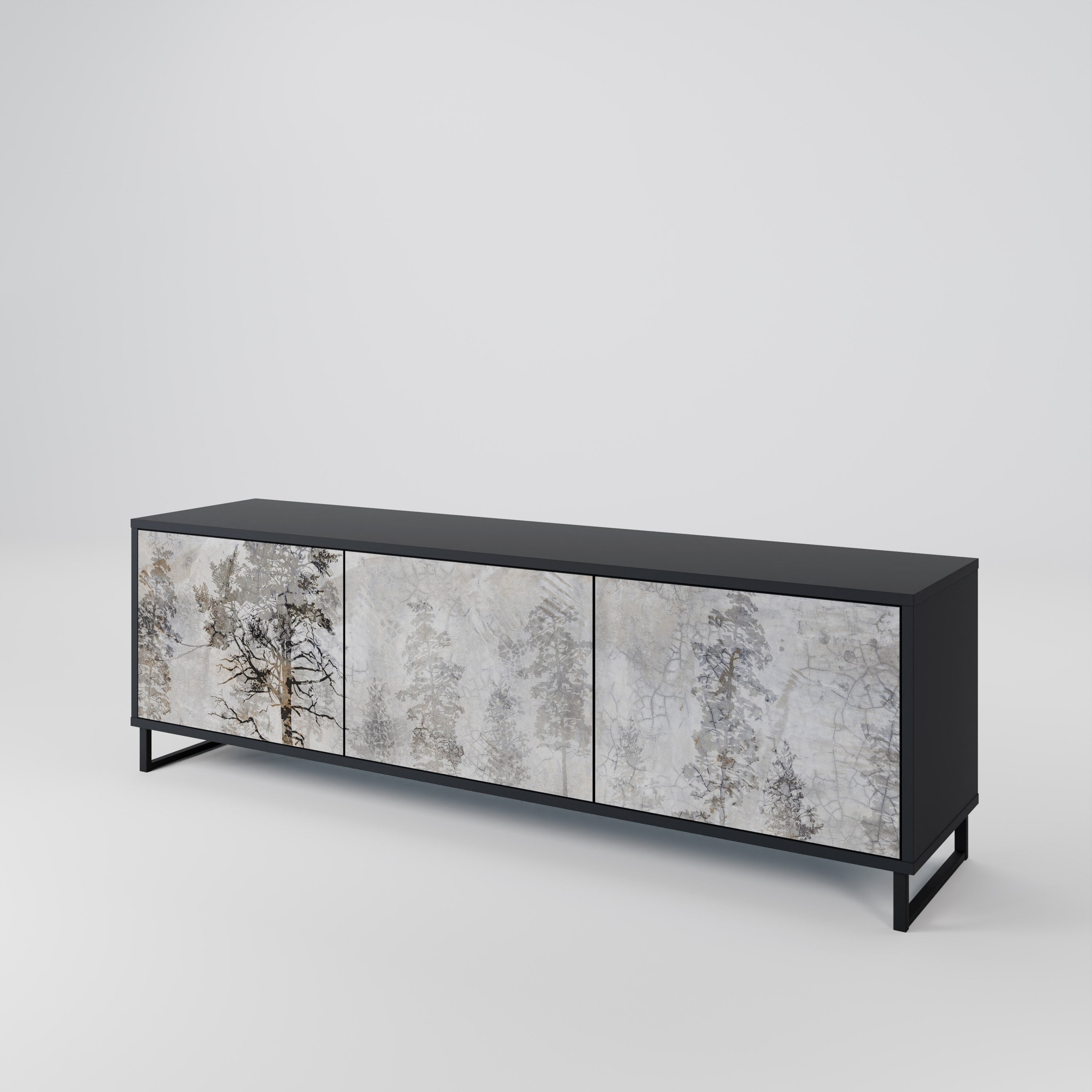 FADE IN THE TREES 3-Door TV Cabinet
