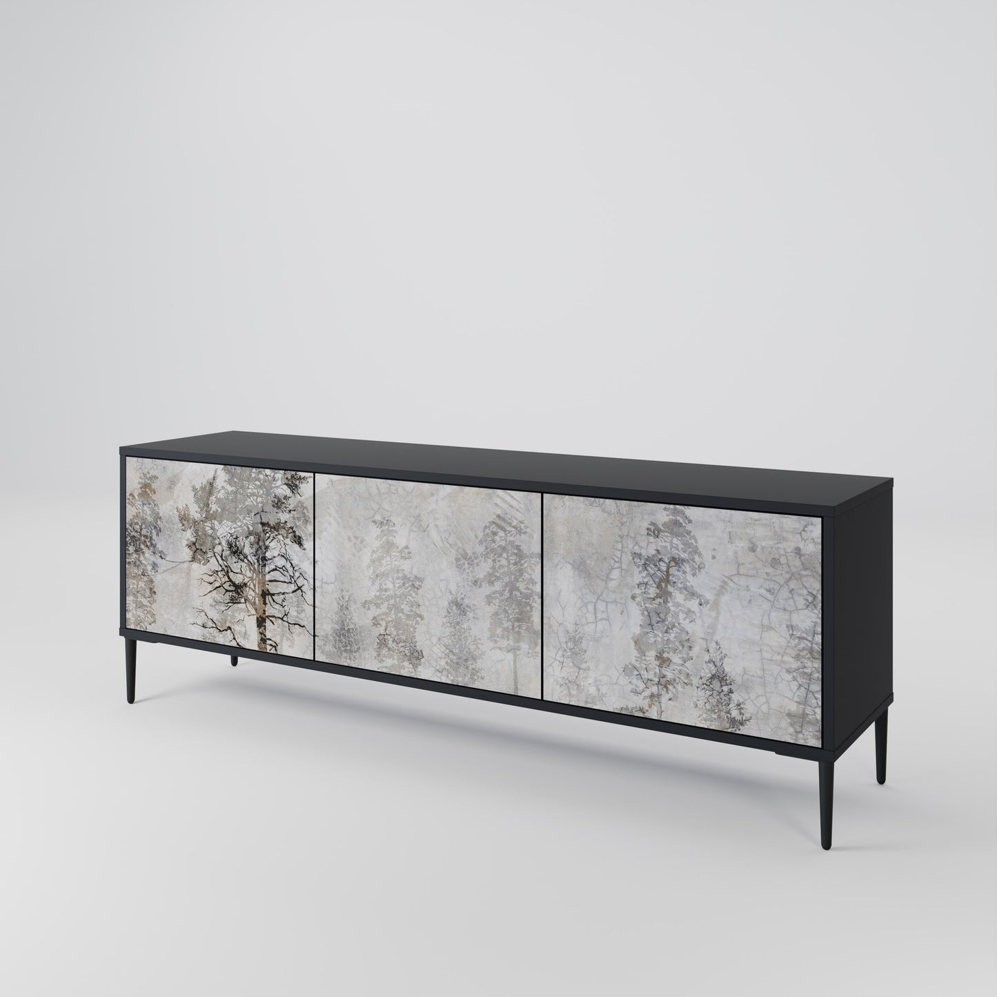 FADE IN THE TREES 3-Door TV Cabinet