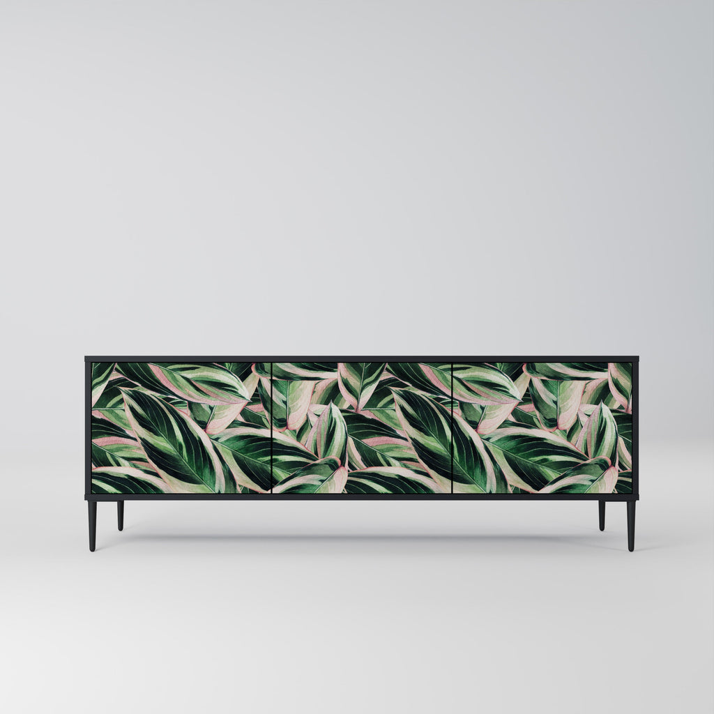 Meuble TV 3 portes EERIE STROMANTHE en finition noire