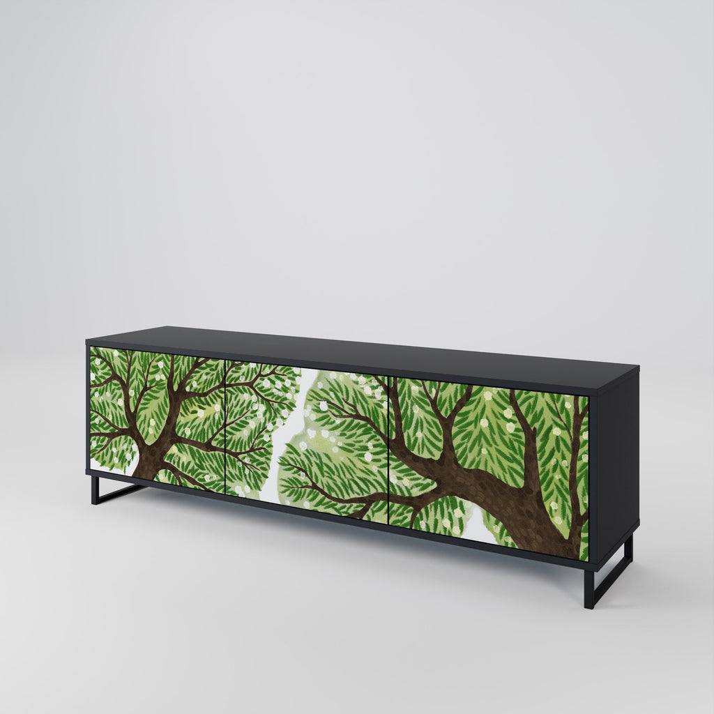 Meuble TV 3 portes WILDERNESS DASH finition noire