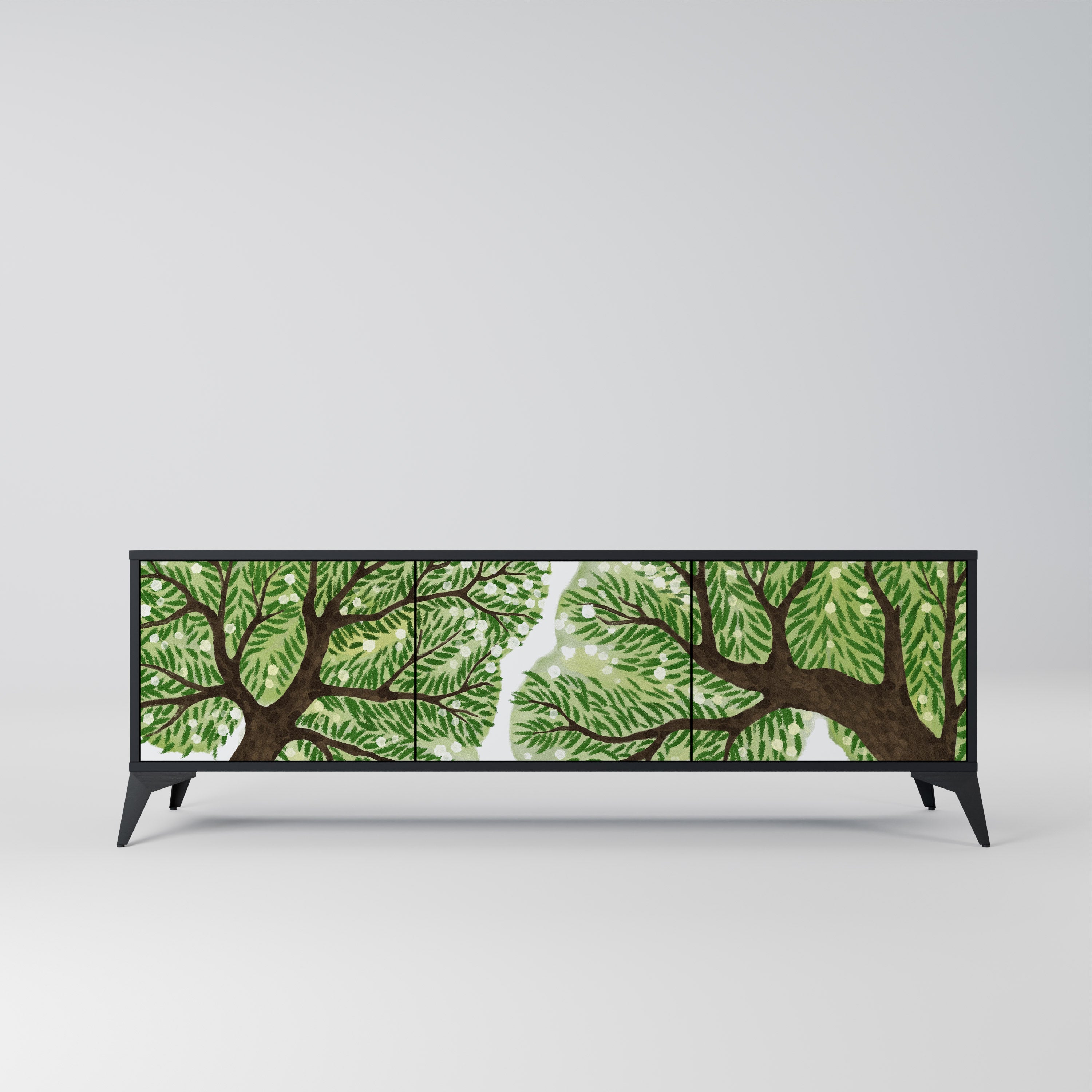 Meuble TV 3 portes WILDERNESS DASH finition noire