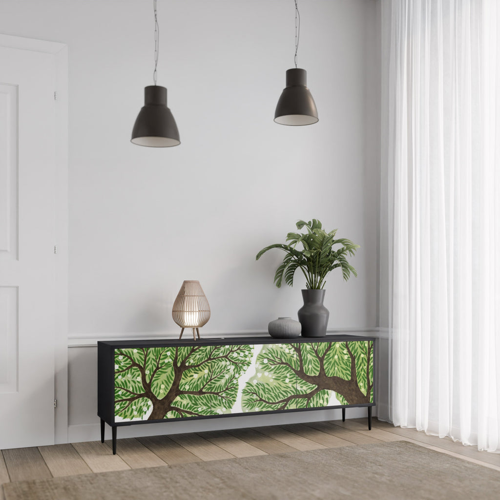 Meuble TV 3 portes WILDERNESS DASH finition noire