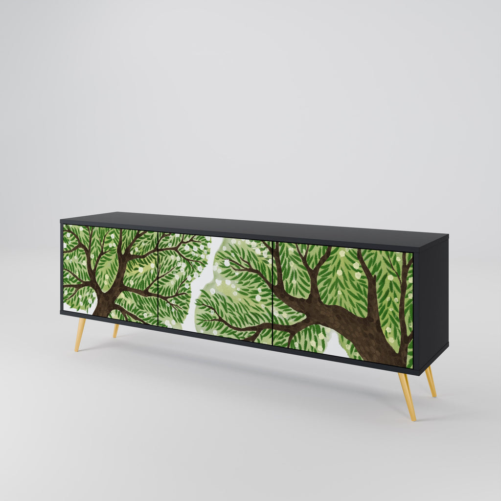 Meuble TV 3 portes WILDERNESS DASH finition noire