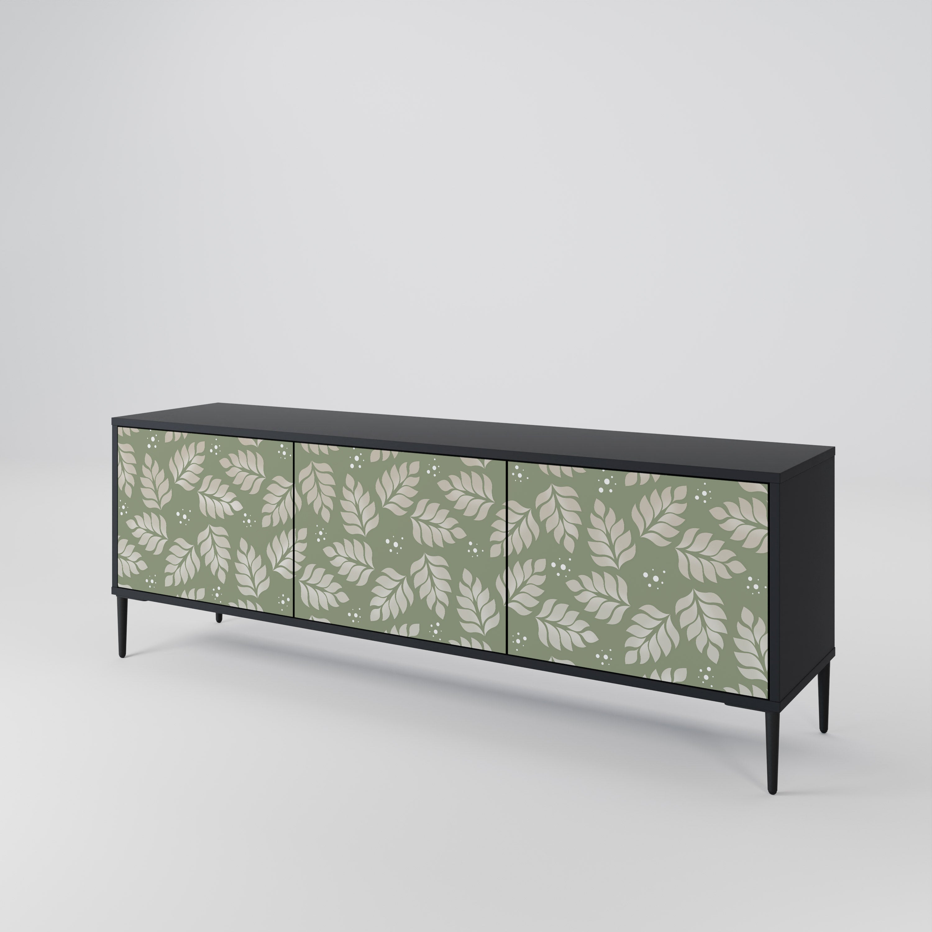 LEAVES ON GREEN 3-Door TV Cabinet