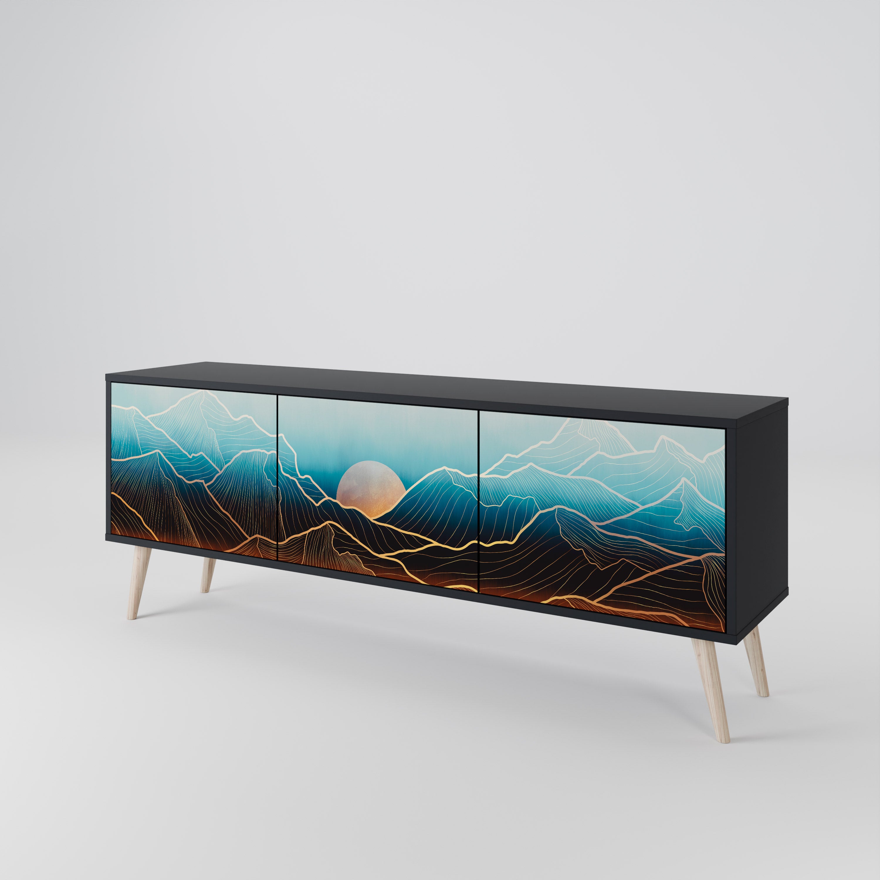 LUNAR SECRETS 3-Door TV Cabinet