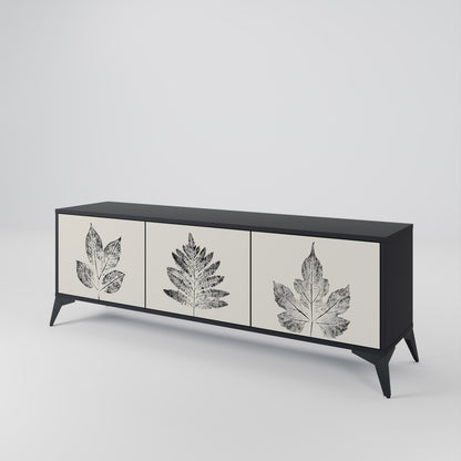 LEAFY STAMPS 3-Door TV Cabinet