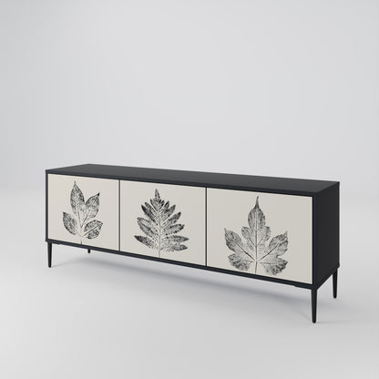 LEAFY STAMPS 3-Door TV Cabinet