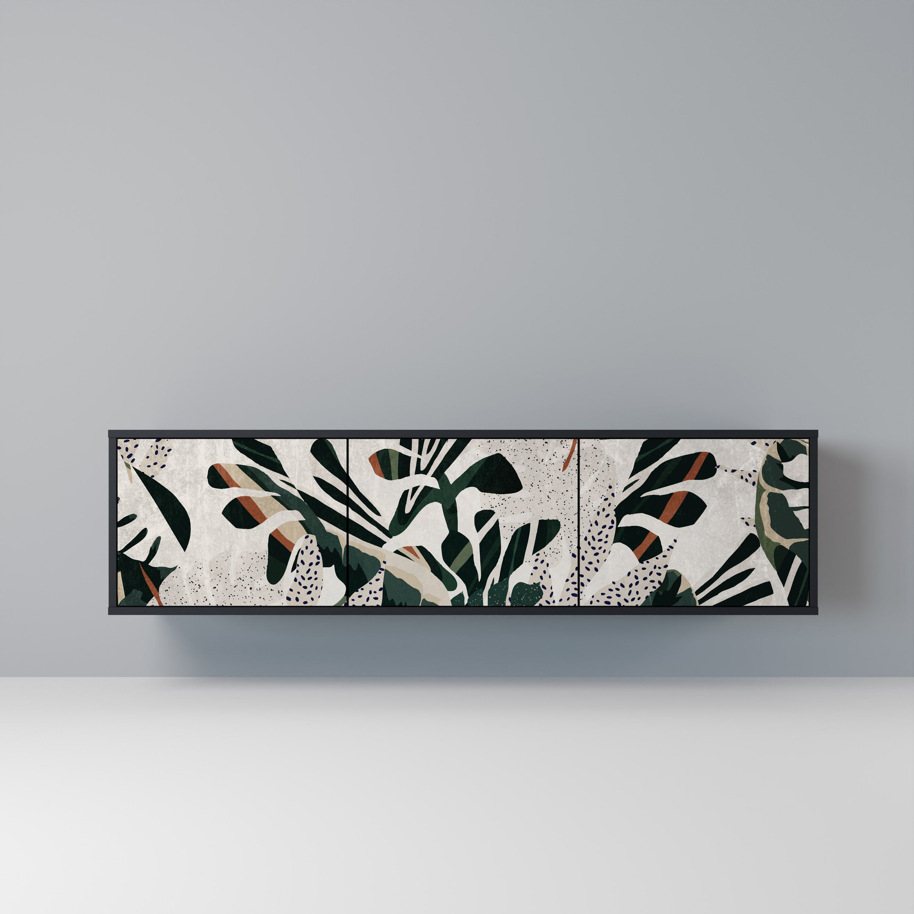 Meuble TV 3 portes VERDURE FORMATION finition noire