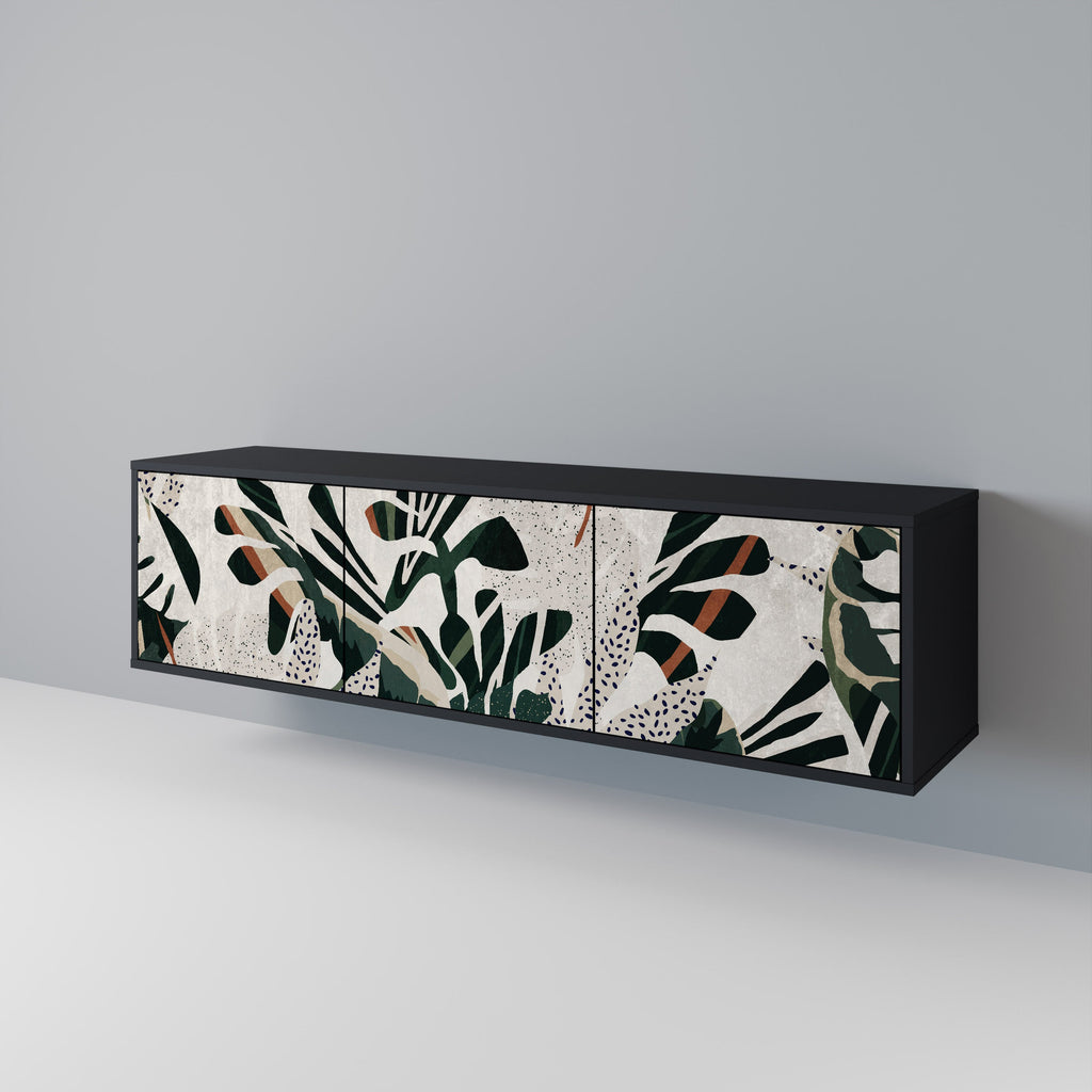 Meuble TV 3 portes VERDURE FORMATION finition noire