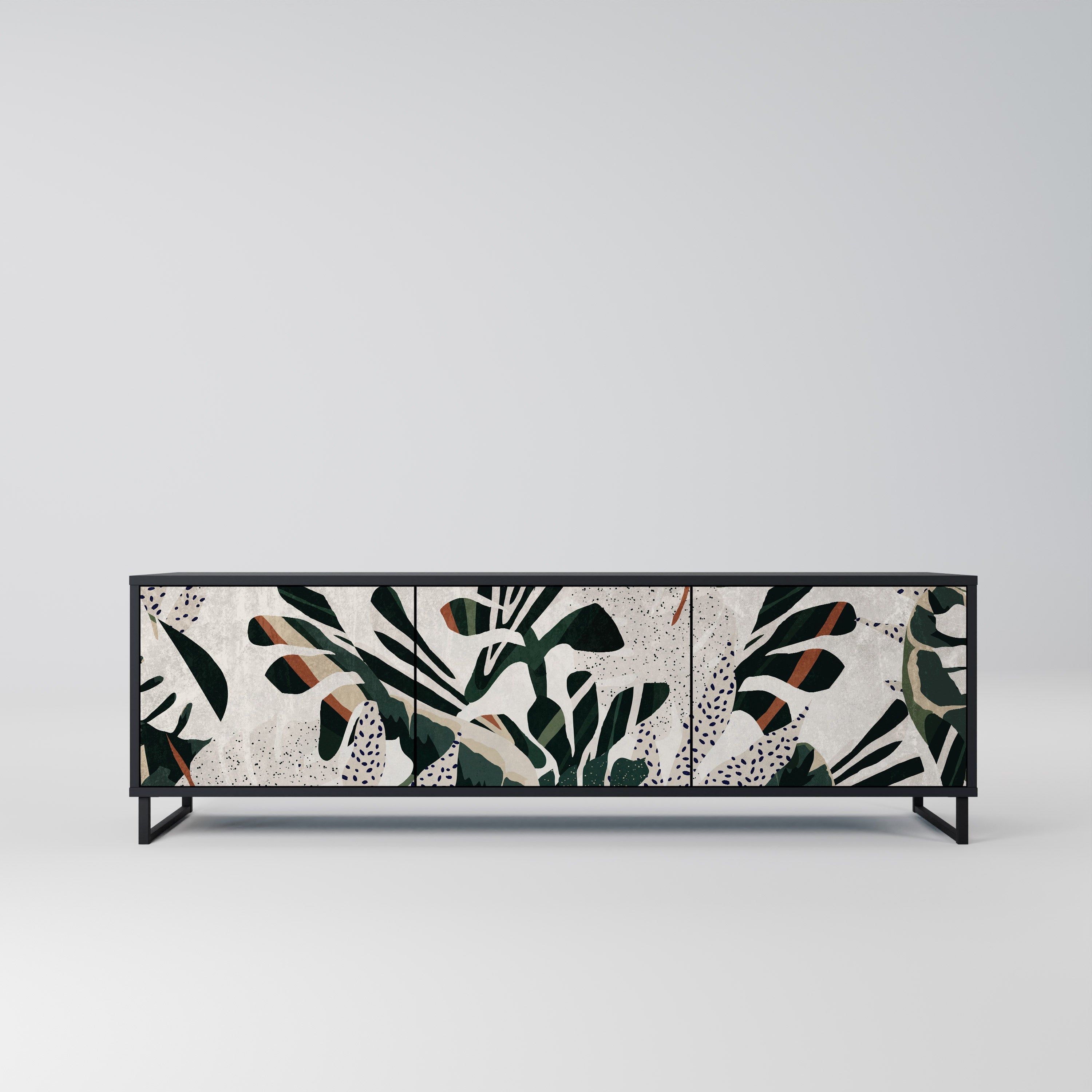 Meuble TV 3 portes VERDURE FORMATION finition noire