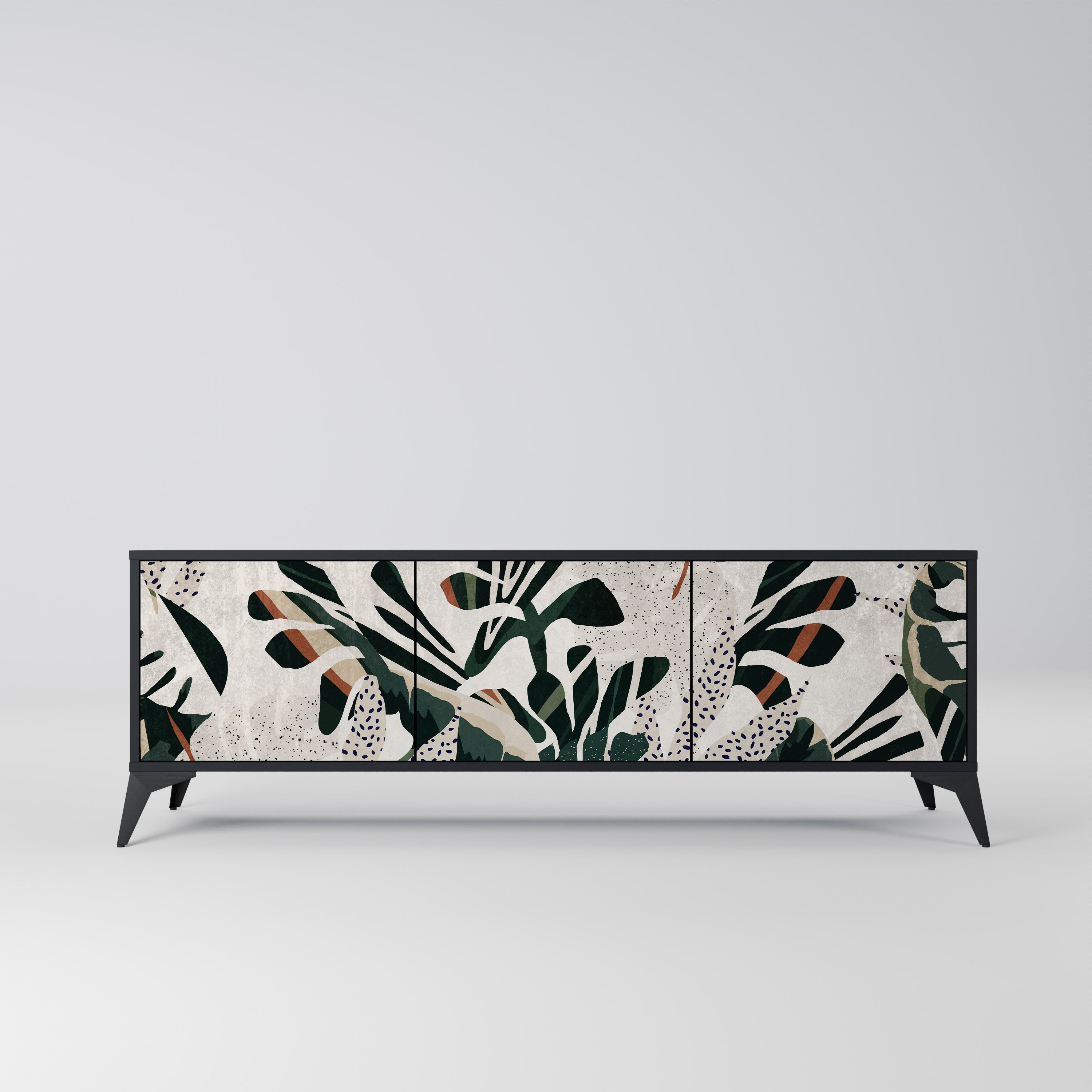 Meuble TV 3 portes VERDURE FORMATION finition noire