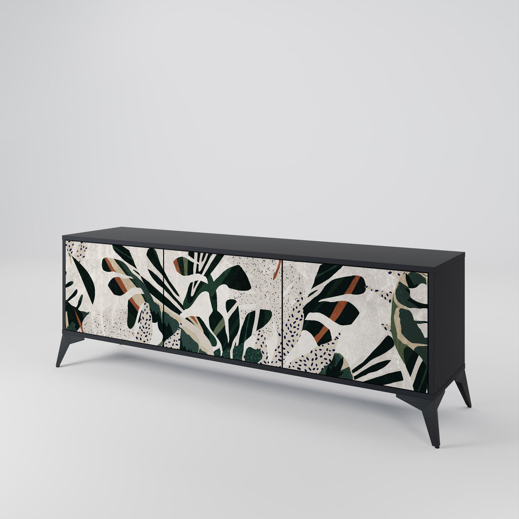 Meuble TV 3 portes VERDURE FORMATION finition noire