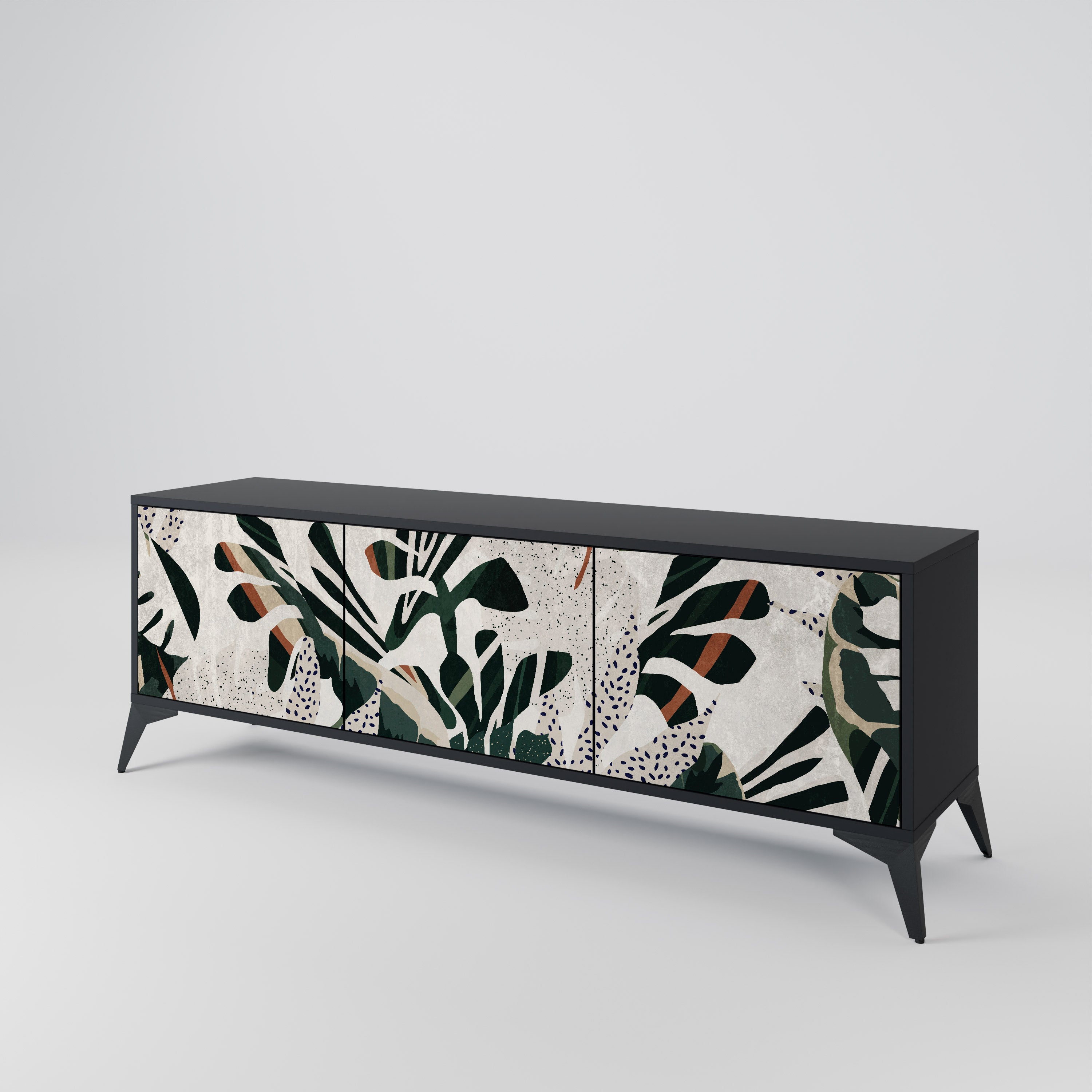 Meuble TV 3 portes VERDURE FORMATION finition noire