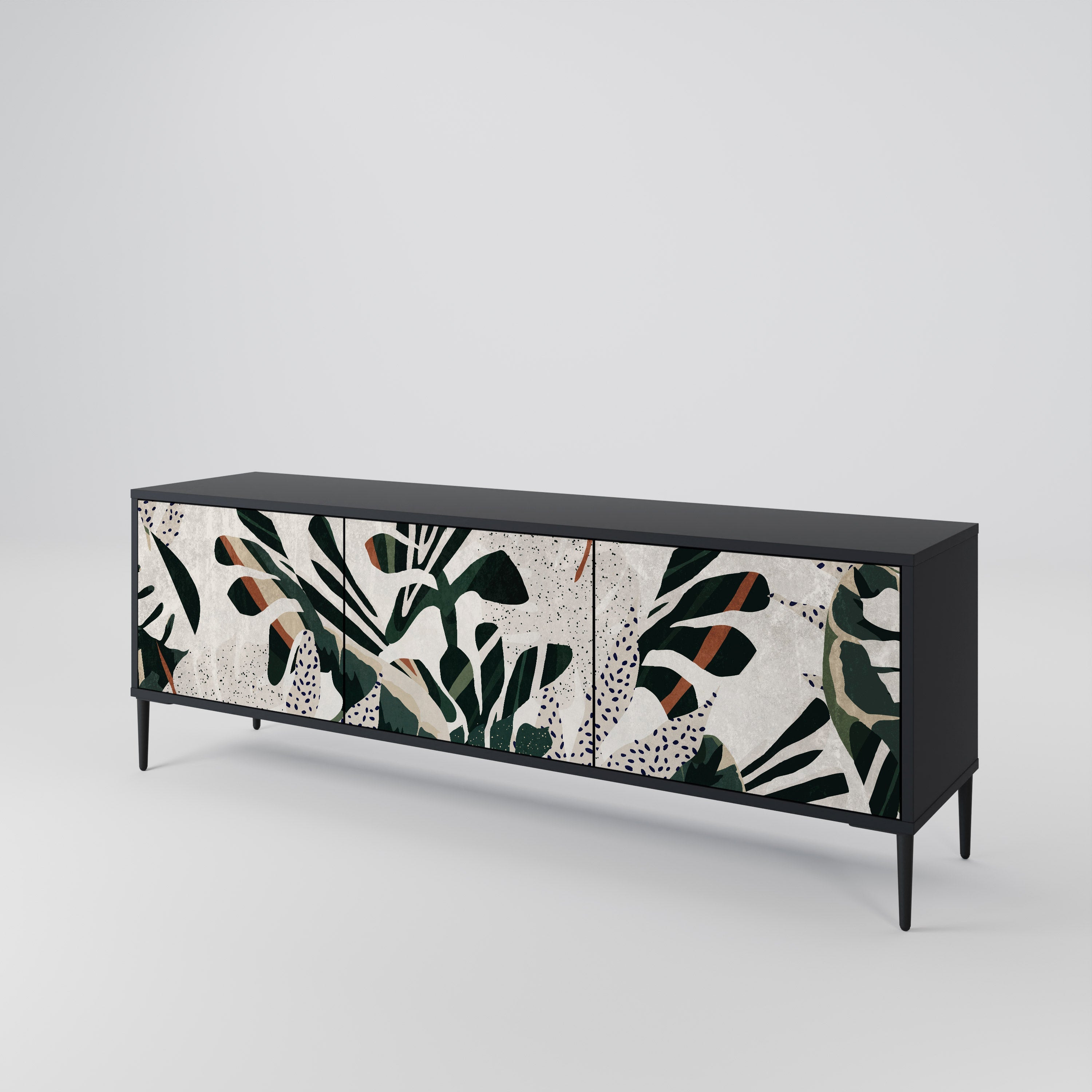 Meuble TV 3 portes VERDURE FORMATION finition noire