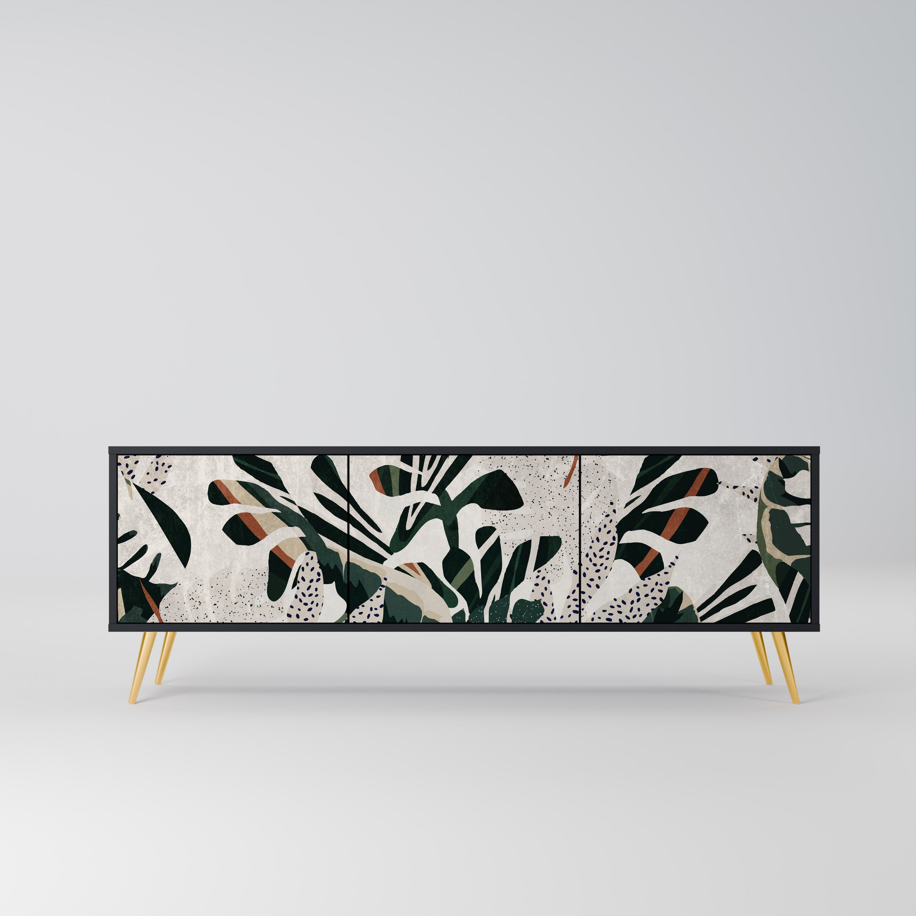 Meuble TV 3 portes VERDURE FORMATION finition noire