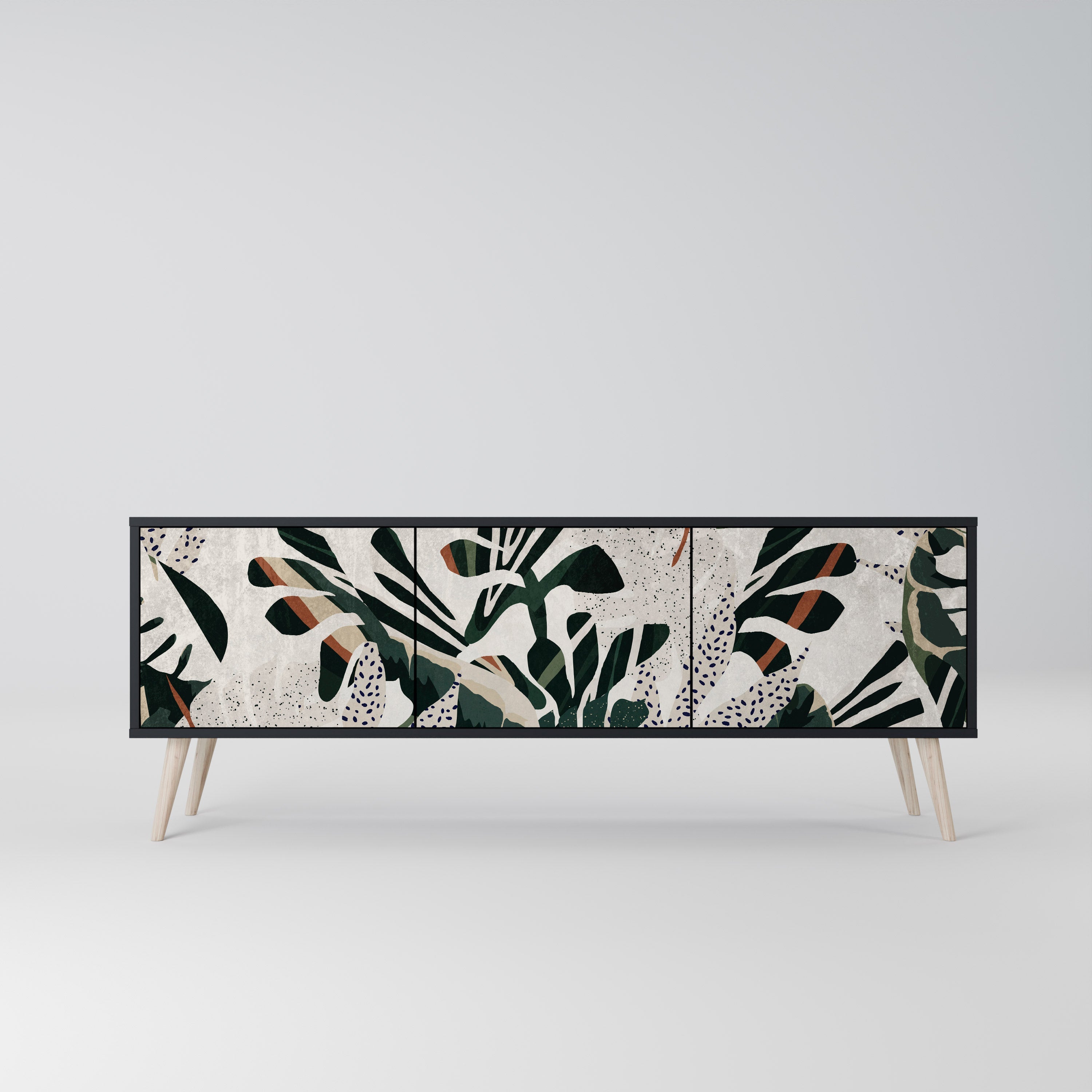 Meuble TV 3 portes VERDURE FORMATION finition noire