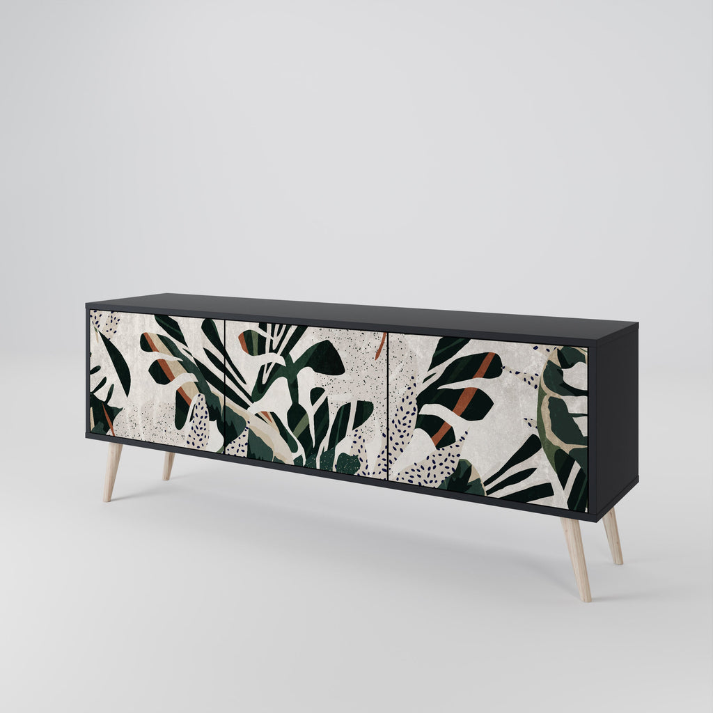 Meuble TV 3 portes VERDURE FORMATION finition noire