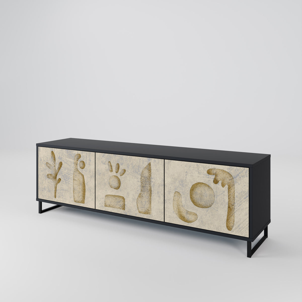 SAND SCULPTURES 3-Door TV Cabinet
