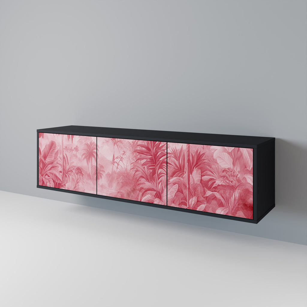 Meuble TV 3 portes SWEET TROPICS finition noire