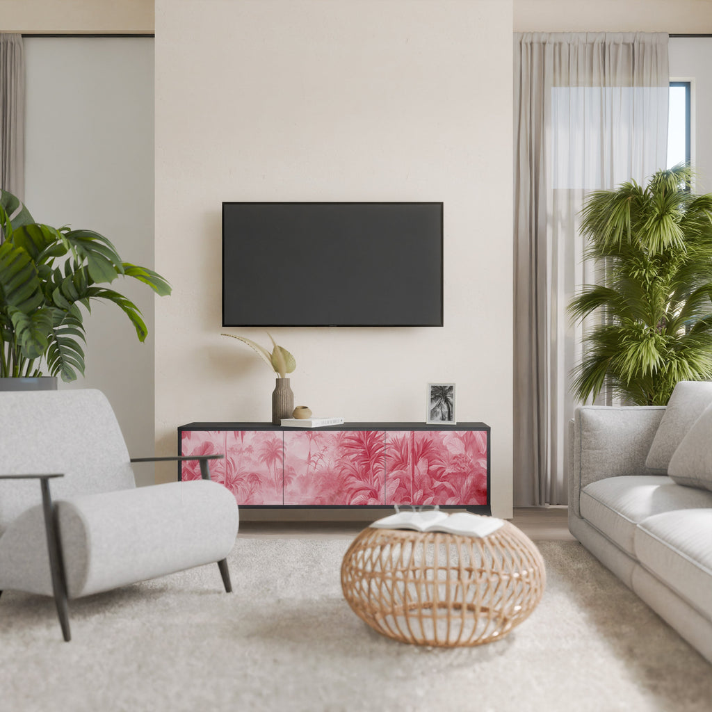 Meuble TV 3 portes SWEET TROPICS finition noire