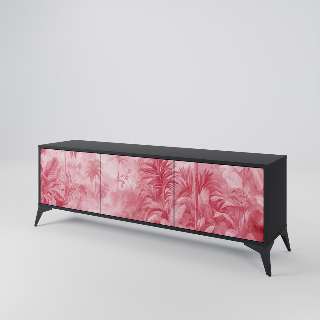 Meuble TV 3 portes SWEET TROPICS finition noire